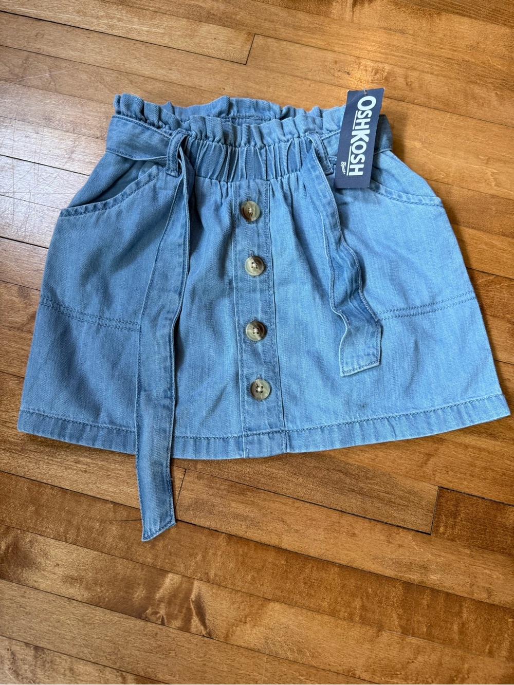 OshKosh B'gosh Light Blue Denim Button-Front Skirt